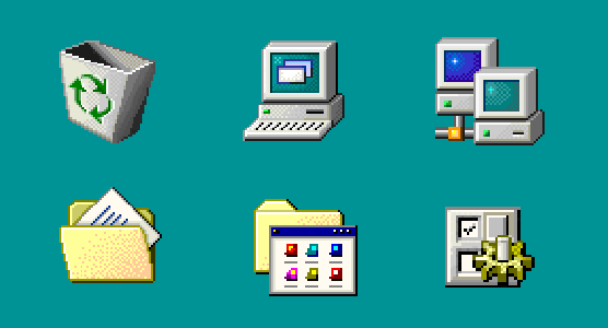 Windows 98 Desktop Icons